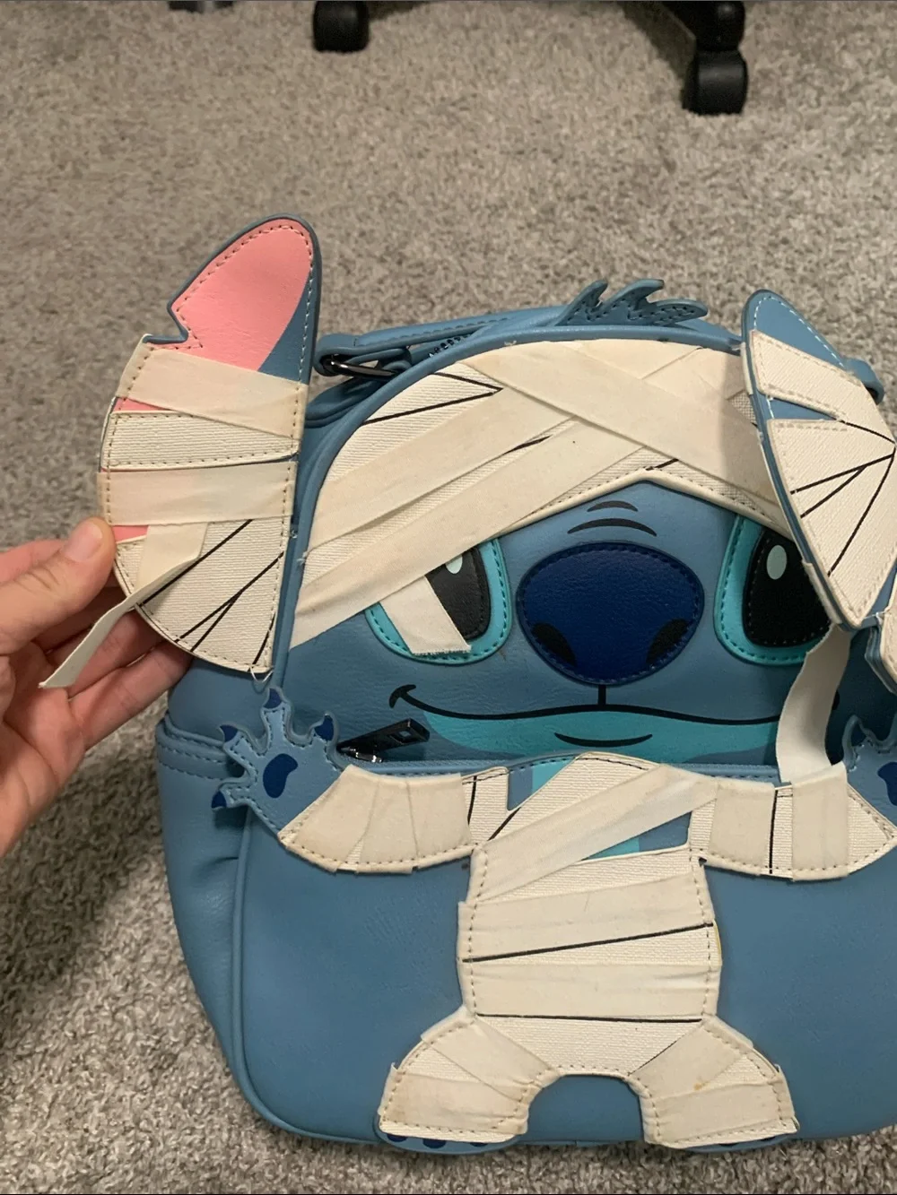 Her Universe Lilo and Stitch Character Mummy Blue Backpack